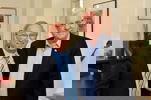 ח"כ רובי ריבלין ופרופ' ברטולד פרידלנדר, נשיא המכללה בכנס דה-לגיטימציה, מרץ 2014 
צילום: נתנאל תבל