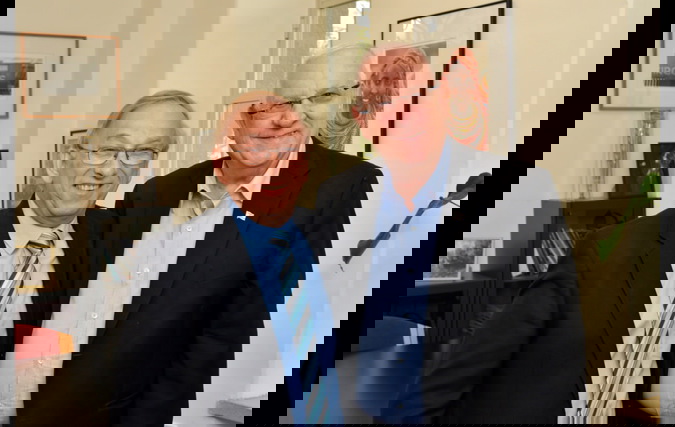 ח"כ רובי ריבלין ופרופ' ברטולד פרידלנדר, נשיא המכללה בכנס דה-לגיטימציה, מרץ 2014 
צילום: נתנאל תבל