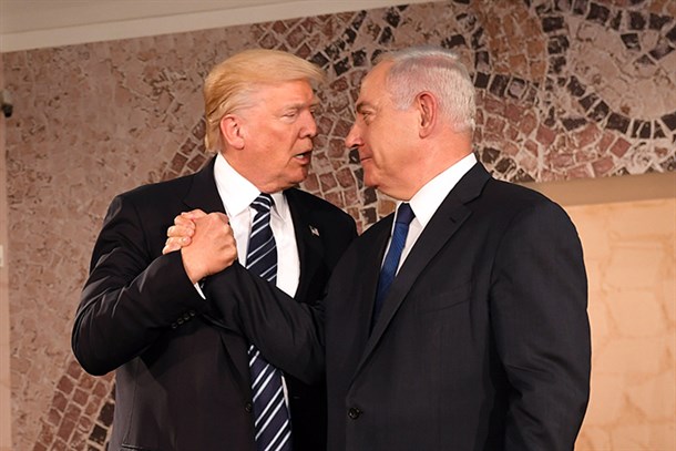 הנשיא טראמפ ורוה"מ נתניהו בביקורו של טראמפ בארץ. תמונה מתוך ויקיפדיה