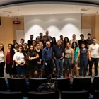 משתתפי תכנית הנשיא למצוינות נפגשו עם הסופר חיים באר