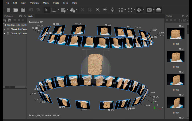 3D Structure from Motion (Cuneiform Tablet)