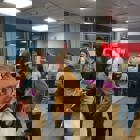 המחלקה הבינלאומית מארחת את המשלחות שהגיעו ממדריד וגרמניה