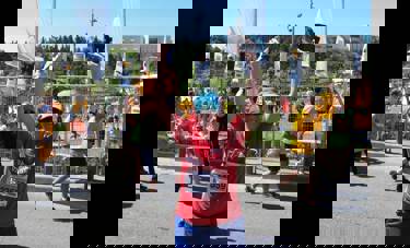 ד"ר אריאלה גורדון-שאג, ראש החוג למדעי האופטומטריה על קו הסיום