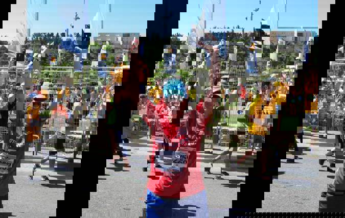 ד"ר אריאלה גורדון-שאג, ראש החוג למדעי האופטומטריה על קו הסיום