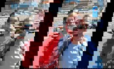 יאנה ברסקי, סטודנטית למדעי בריאות הסביבה עם פרופ' ברטולד פרידלנדר 