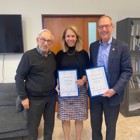 ביקורם של נשיא וסגנית נשיא אוניברסיטת סלוס פילדלפיה ארה"ב במכללה